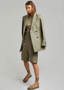 Ilio Smeraldo Géraldine Boublil Lace Up Flat Sandal - Kaki SHOES