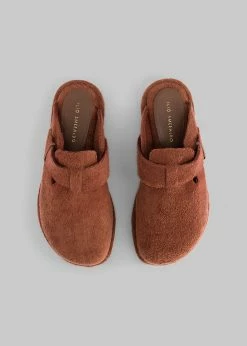Ilio Smeraldo X TFS Terrycloth Chunky Clog - Brown SHOES