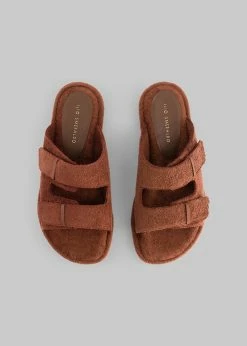 SHOES Ilio Smeraldo X TFS Terrycloth Chunky Sandal - Brown