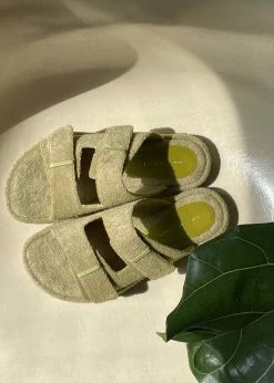 SHOES Ilio Smeraldo X TFS Terrycloth Chunky Sandal - Kaki