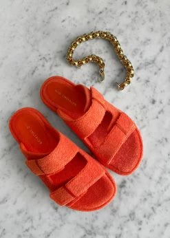 Ilio Smeraldo X TFS Terrycloth Chunky Sandal - Orange SHOES
