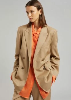 Blossom Irina Blazer - Camel CLOTHING