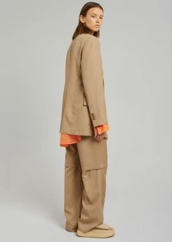 Blossom Irina Slit Pants - Camel