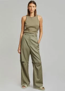 Blossom CLOTHING Irina Slit Pants - Olive