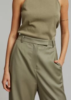 Blossom CLOTHING Irina Slit Pants - Olive