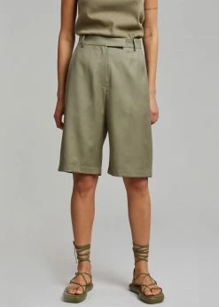 Blossom CLOTHING Irina Slit Pants - Olive