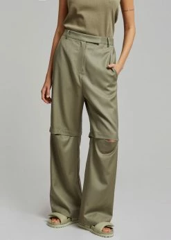 Blossom CLOTHING Irina Slit Pants - Olive