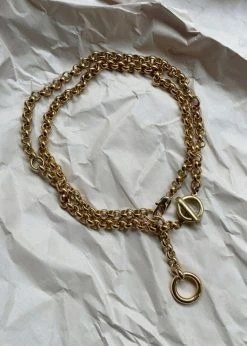 ACCESSORIES Laura Lombardi Isa Chain Necklace - Gold