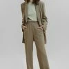 The Frankie Shop Isla Tailored Trousers - Coriander CLOTHING