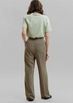 The Frankie Shop Isla Tailored Trousers - Coriander CLOTHING