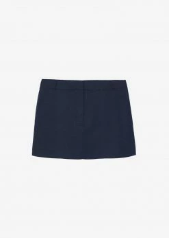 Deals π The Frankie Shop CLOTHING Isle Linen Mini π Skirt - Navy π 19 The Frankie Shop CLOTHING Isle Linen Mini Skirt - Navy