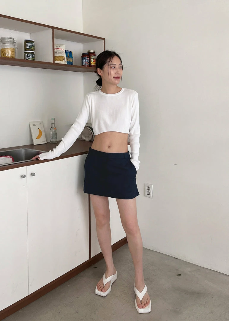 Deals π The Frankie Shop CLOTHING Isle Linen Mini π Skirt - Navy π 3 The Frankie Shop CLOTHING Isle Linen Mini Skirt - Navy