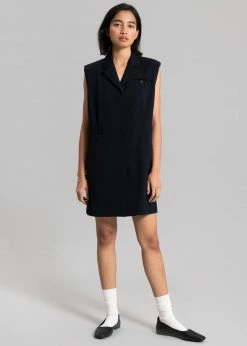 Inch Jahe Vest Dress - Navy