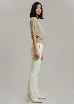 The Frankie Shop CLOTHING Janis Corduroy Pants - White