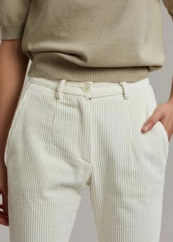 The Frankie Shop CLOTHING Janis Corduroy Pants - White
