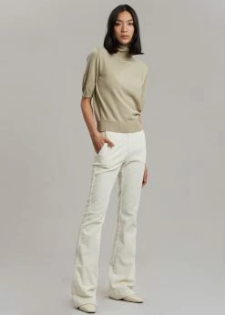 The Frankie Shop CLOTHING Janis Corduroy Pants - White