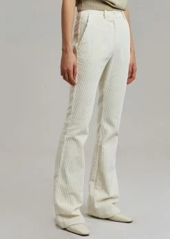 The Frankie Shop CLOTHING Janis Corduroy Pants - White