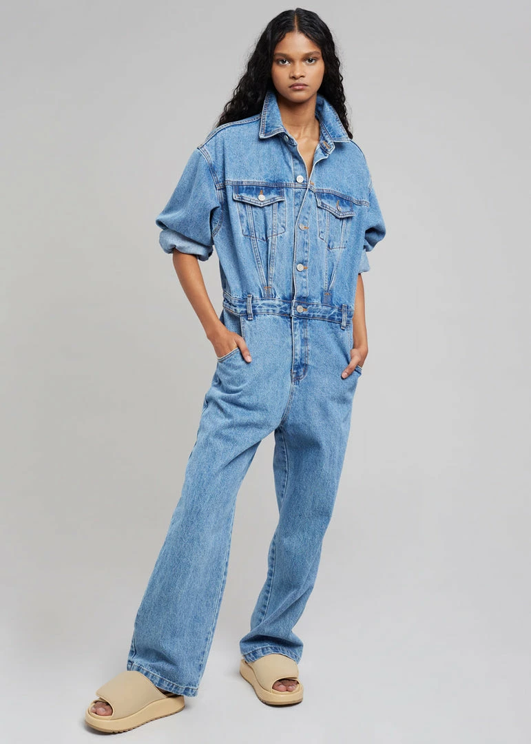 Flash Sale 🛒 Paper Moon Jas Denim Jumpsuit - Dark Indigo CLOTHING ⌛ 4 Paper Moon Jas Denim Jumpsuit - Dark Indigo CLOTHING