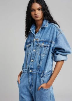 Paper Moon Jas Denim Jumpsuit - Dark Indigo CLOTHING