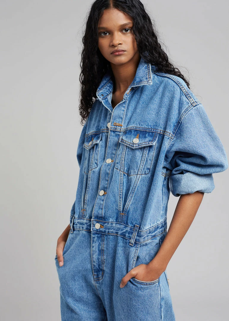 Flash Sale 🛒 Paper Moon Jas Denim Jumpsuit - Dark Indigo CLOTHING ⌛ 1 Paper Moon Jas Denim Jumpsuit - Dark Indigo CLOTHING