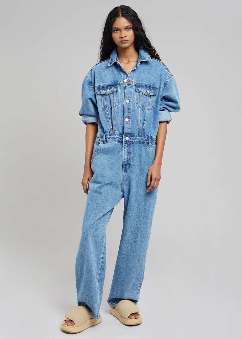 Flash Sale 🛒 Paper Moon Jas Denim Jumpsuit - Dark Indigo CLOTHING ⌛ 9 Paper Moon Jas Denim Jumpsuit - Dark Indigo CLOTHING