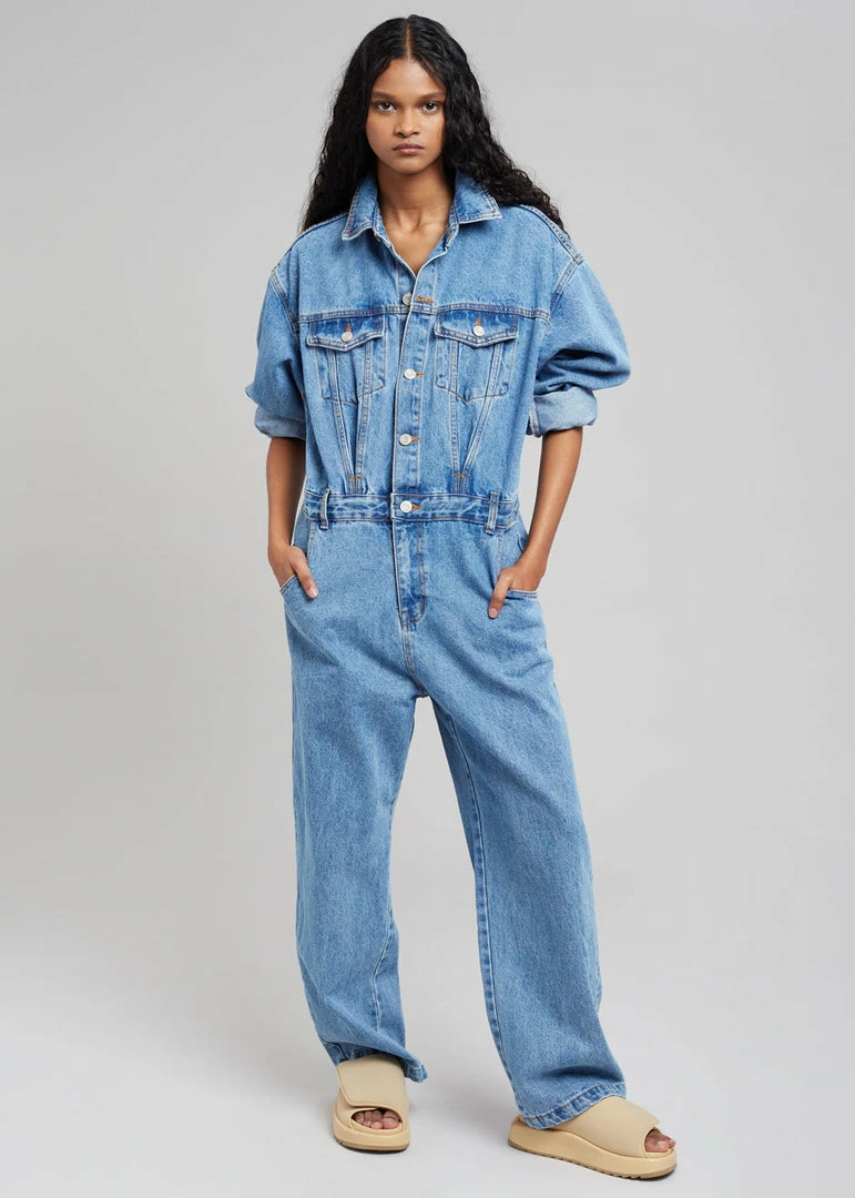 Flash Sale 🛒 Paper Moon Jas Denim Jumpsuit - Dark Indigo CLOTHING ⌛ 2 Paper Moon Jas Denim Jumpsuit - Dark Indigo CLOTHING