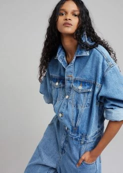Flash Sale 🛒 Paper Moon Jas Denim Jumpsuit - Dark Indigo CLOTHING ⌛ 14 Paper Moon Jas Denim Jumpsuit - Dark Indigo CLOTHING