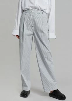 Wholesale β Beside You Jess Wide Pants - White Stripe CLOTHING π 21 Beside You Jess Wide Pants - White Stripe CLOTHING