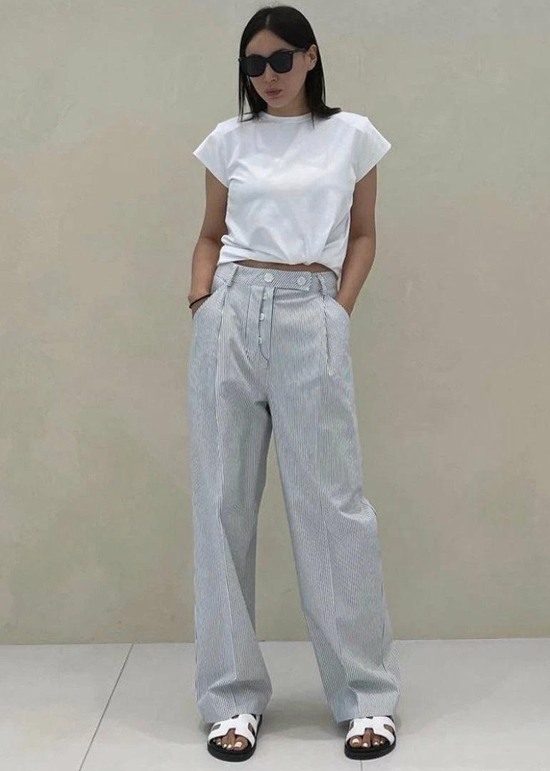 Wholesale β Beside You Jess Wide Pants - White Stripe CLOTHING π 3 Beside You Jess Wide Pants - White Stripe CLOTHING