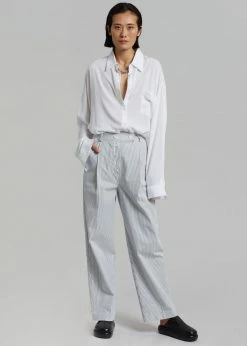 Wholesale β Beside You Jess Wide Pants - White Stripe CLOTHING π 22 Beside You Jess Wide Pants - White Stripe CLOTHING