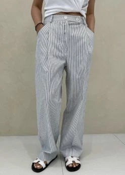 Wholesale β Beside You Jess Wide Pants - White Stripe CLOTHING π 24 Beside You Jess Wide Pants - White Stripe CLOTHING