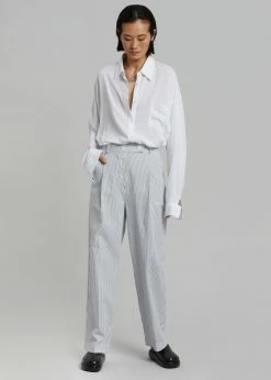 Beside You Jess Wide Pants - White Stripe CLOTHING