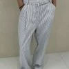 Beside You Jess Wide Pants - White Stripe CLOTHING