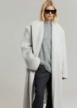 The Frankie Shop CLOTHING John Oversized Coat - Birch