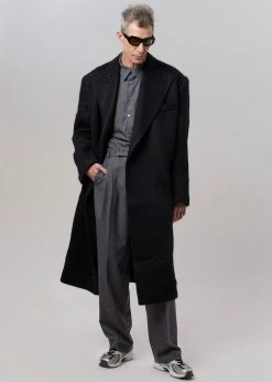 The Frankie Shop CLOTHING John Oversized Coat - Black