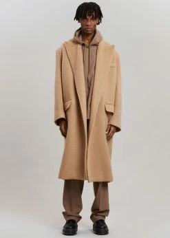 The Frankie Shop CLOTHING John Oversized Coat - Camel