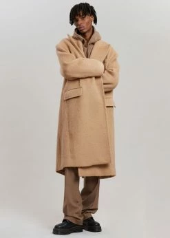 The Frankie Shop CLOTHING John Oversized Coat - Camel