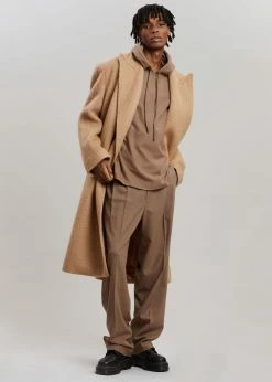 The Frankie Shop CLOTHING John Oversized Coat - Camel