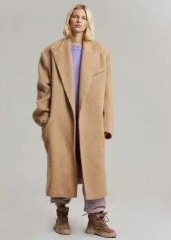 The Frankie Shop CLOTHING John Oversized Coat - Camel