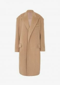 The Frankie Shop CLOTHING John Oversized Coat - Camel