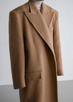 The Frankie Shop CLOTHING John Oversized Coat - Camel