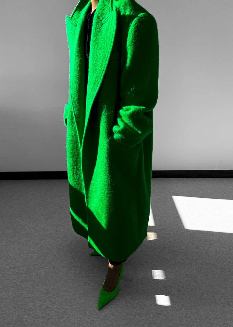 Best Sale π The Frankie Shop CLOTHING John Oversized π§₯ Coat - Kermit π 1 The Frankie Shop CLOTHING John Oversized Coat - Kermit