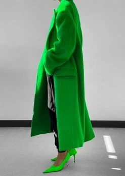 Best Sale π The Frankie Shop CLOTHING John Oversized π§₯ Coat - Kermit π 5 The Frankie Shop CLOTHING John Oversized Coat - Kermit