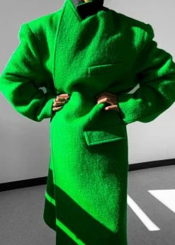 The Frankie Shop CLOTHING John Oversized Coat - Kermit
