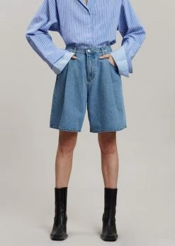 Brick Lane CLOTHING Joss Denim Shorts - Worn Wash