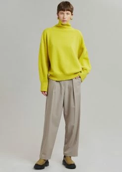 Promo β The Frankie Shop Joya Roll Neck Sweater - Citron π 22 The Frankie Shop Joya Roll Neck Sweater - Citron