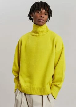 Promo β The Frankie Shop Joya Roll Neck Sweater - Citron π 25 The Frankie Shop Joya Roll Neck Sweater - Citron