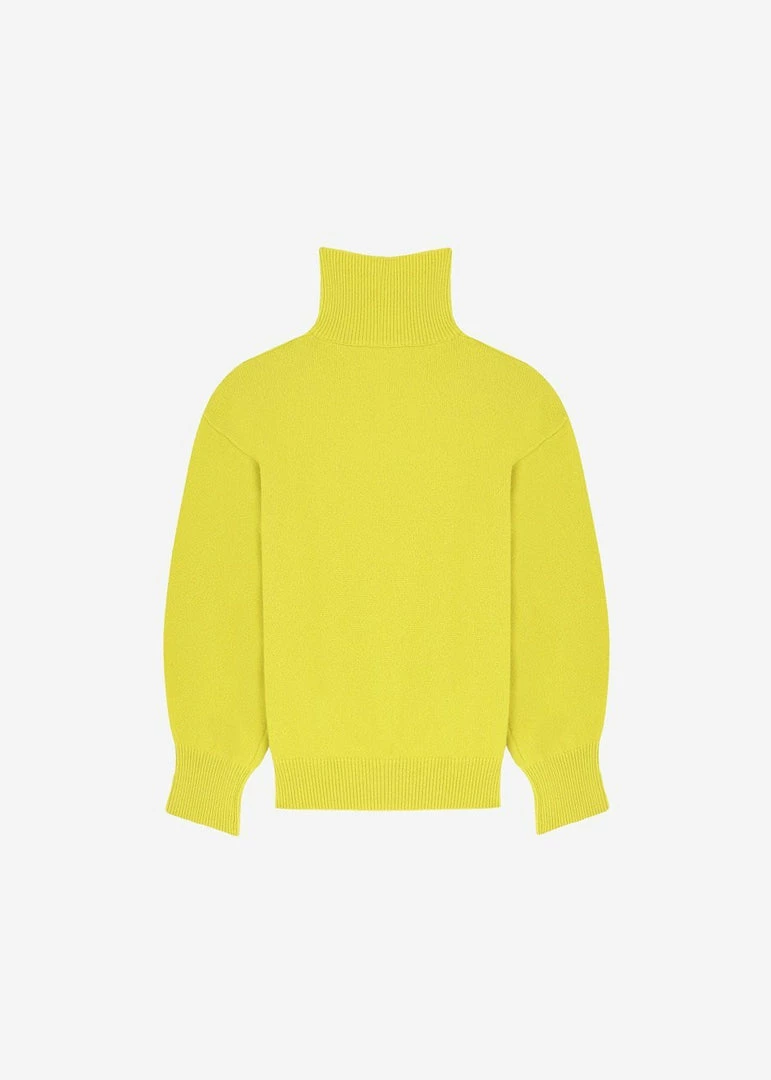 Promo β The Frankie Shop Joya Roll Neck Sweater - Citron π 14 The Frankie Shop Joya Roll Neck Sweater - Citron