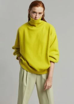 Promo β The Frankie Shop Joya Roll Neck Sweater - Citron π 16 The Frankie Shop Joya Roll Neck Sweater - Citron