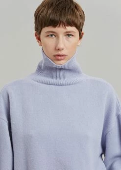 The Frankie Shop CLOTHING Joya Roll Neck Sweater - Lavender